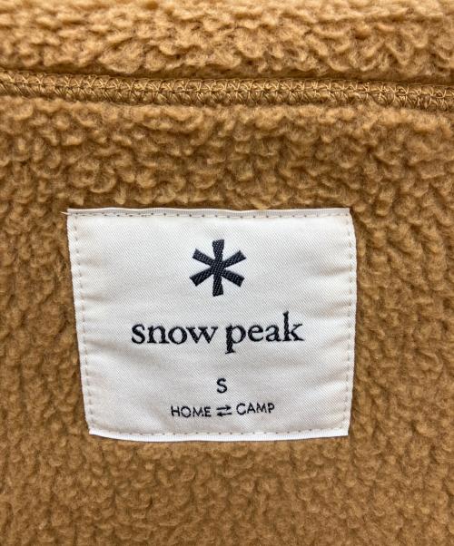 Snow peak（スノーピーク）Snow peak (スノーピーク) サーマルボアジャケット ブラウン サイズ:Sの古着・服飾アイテム