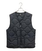 stussyステューシー）の古着「ナイロンベスト」｜ブラック