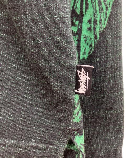 stussy（ステューシー）stussy (ステューシー) 長袖ポロシャツ グリーン サイズ:SIZE Mの古着・服飾アイテム