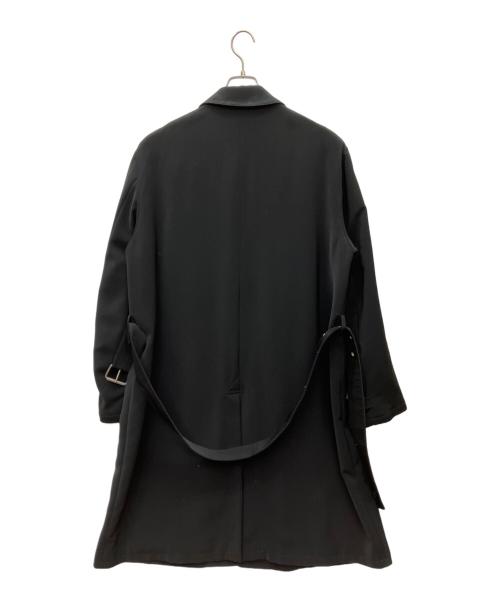 EMPORIO ARMANI（エンポリオ アルマーニ）EMPORIO ARMANI (エンポリオ アルマーニ) 90's　フライフロントステンカラーコート ブラック サイズ:SIZE170の古着・服飾アイテム