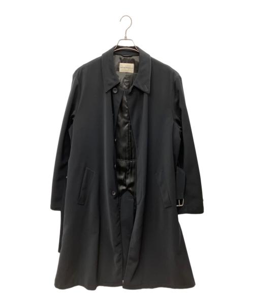 EMPORIO ARMANI（エンポリオ アルマーニ）EMPORIO ARMANI (エンポリオ アルマーニ) 90's　フライフロントステンカラーコート ブラック サイズ:SIZE170の古着・服飾アイテム