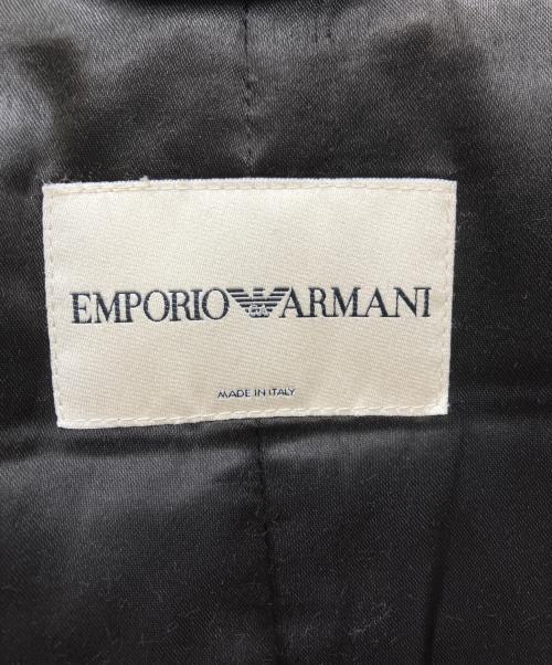 EMPORIO ARMANI（エンポリオ アルマーニ）EMPORIO ARMANI (エンポリオ アルマーニ) 90's　フライフロントステンカラーコート ブラック サイズ:SIZE170の古着・服飾アイテム
