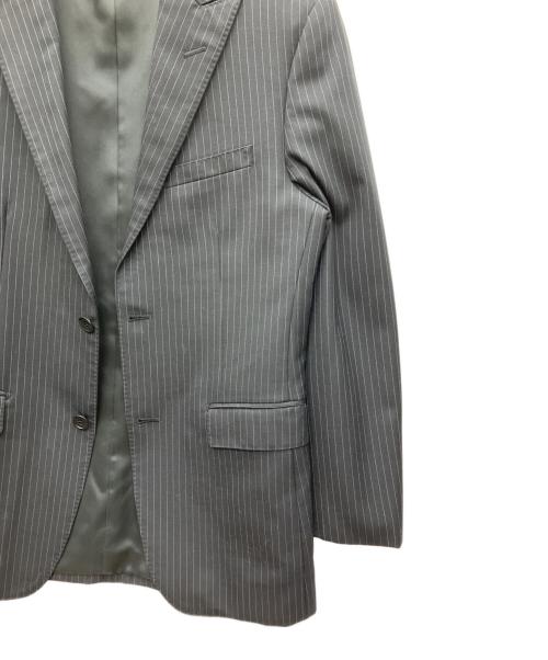 BURBERRY BLACK LABEL（バーバリーブラックレーベル）BURBERRY BLACK LABEL (バーバリーブラックレーベル) ストライプ柄 2Bウールスーツ ブラック サイズ:36Rの古着・服飾アイテム