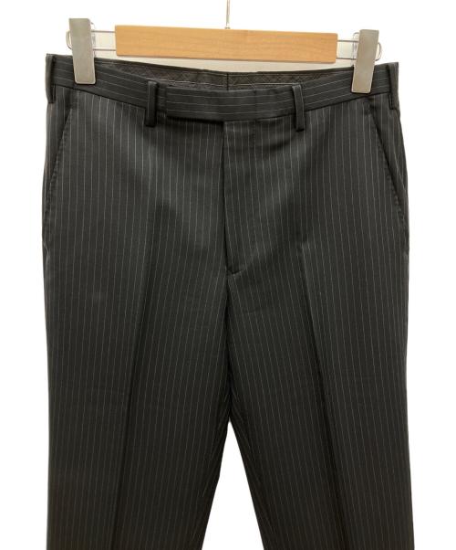 BURBERRY BLACK LABEL（バーバリーブラックレーベル）BURBERRY BLACK LABEL (バーバリーブラックレーベル) ストライプ柄 2Bウールスーツ ブラック サイズ:36Rの古着・服飾アイテム