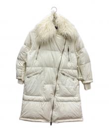 DIESEL（ディーゼル）の古着「ファーダウンコート」｜ホワイト