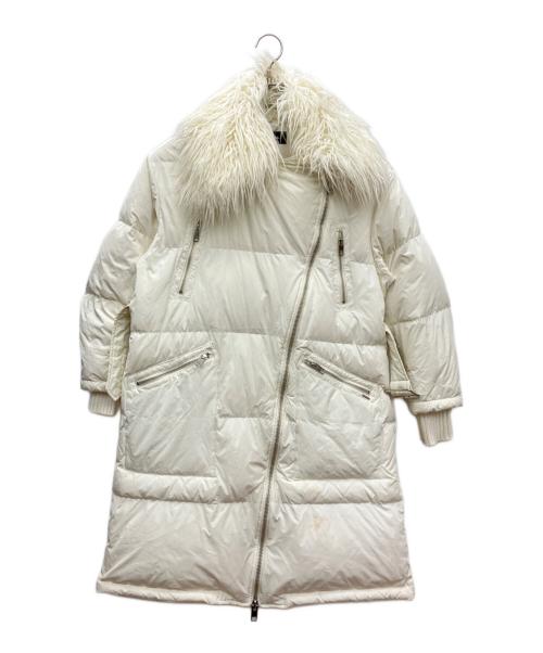 DIESEL（ディーゼル）DIESEL (ディーゼル) ファーダウンコート ホワイト サイズ:XXS　の古着・服飾アイテム
