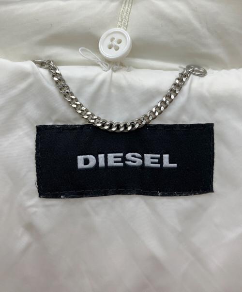 DIESEL（ディーゼル）DIESEL (ディーゼル) ファーダウンコート ホワイト サイズ:XXS　の古着・服飾アイテム