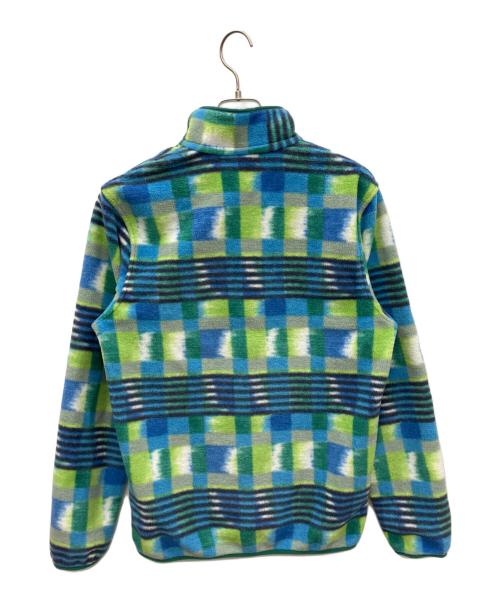 Patagonia（パタゴニア）Patagonia (パタゴニア) ライトウェイトシンチラスナップTプルオーバー ブルー×グリーン サイズ:Sの古着・服飾アイテム