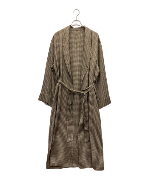 STEVEN ALAN（スティーブンアラン）STEVEN ALAN (スティーブンアラン) GLEN CHECK GOWN ブラウン サイズ:SIZE Mの古着・服飾アイテム