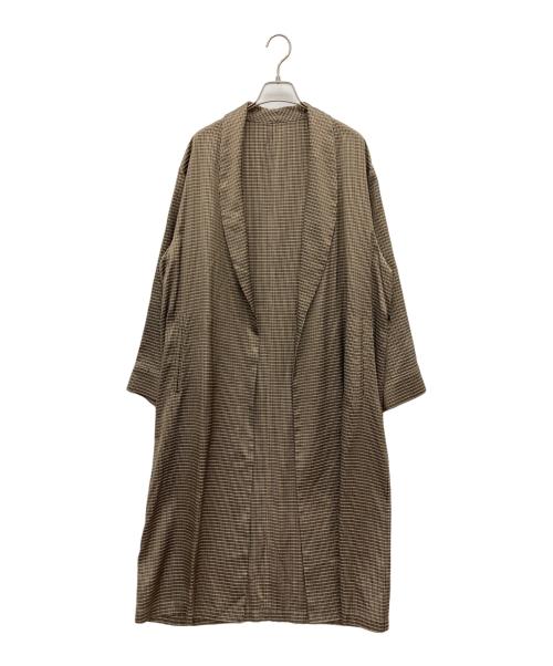 STEVEN ALAN（スティーブンアラン）STEVEN ALAN (スティーブンアラン) GLEN CHECK GOWN ブラウン サイズ:SIZE Mの古着・服飾アイテム