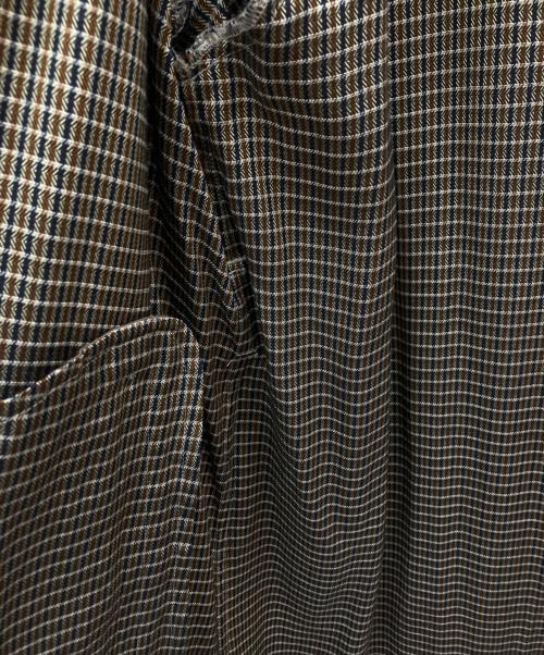 STEVEN ALAN（スティーブンアラン）STEVEN ALAN (スティーブンアラン) GLEN CHECK GOWN ブラウン サイズ:SIZE Mの古着・服飾アイテム