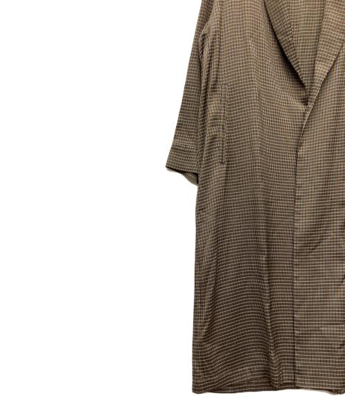 STEVEN ALAN（スティーブンアラン）STEVEN ALAN (スティーブンアラン) GLEN CHECK GOWN ブラウン サイズ:SIZE Mの古着・服飾アイテム