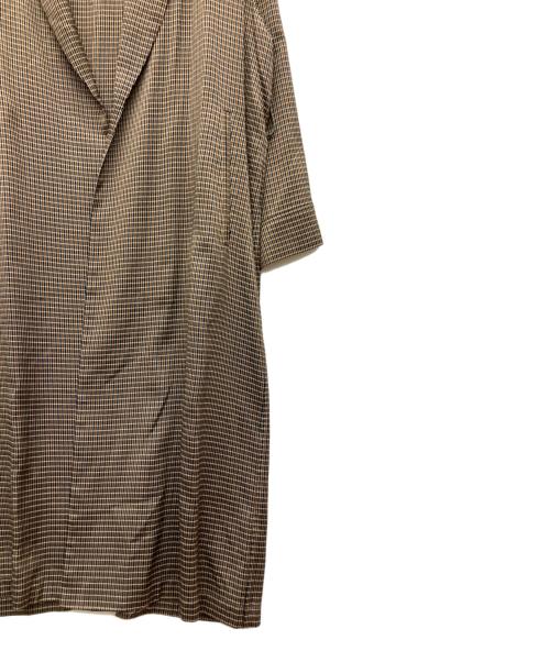 STEVEN ALAN（スティーブンアラン）STEVEN ALAN (スティーブンアラン) GLEN CHECK GOWN ブラウン サイズ:SIZE Mの古着・服飾アイテム