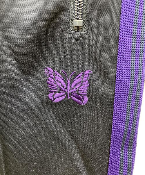 Needles（ニードルズ）Needles (ニードルズ) トラックパンツ ポリエステルスムース ブラック×パープル サイズ:XSの古着・服飾アイテム