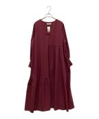SUM1 STYLEスミスタイル）の古着「段違いフレアワンピース」｜レッド