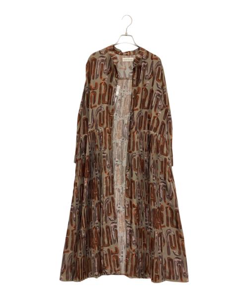 SUM1 STYLE（スミスタイル）SUM1 STYLE (スミスタイル) 長袖プリーツワンピース ブラウン サイズ:SIZE Free 未使用品の古着・服飾アイテム