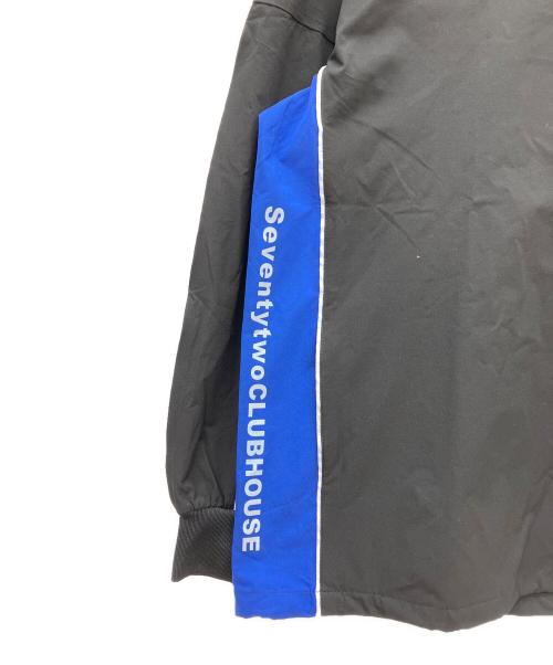 ANTIQUA GOLF（アンティカ ゴルフ）ANTIQUA GOLF (アンティカ ゴルフ) STCH (セブンティトゥクラブハウス) ゴルフウェア(トップスANTIQUA GOLF×STCH パイピングトップス ブラック サイズ:SIZE Mの古着・服飾アイテム