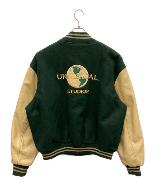 UNIVERSAL STUDIOS（ユニバーサルスタジオ）UNIVERSAL STUDIOS (ユニバーサルスタジオ) 80s〜90sUNIVERSAL STUDIOS スタジャン グリーン サイズ:XLの古着・服飾アイテム