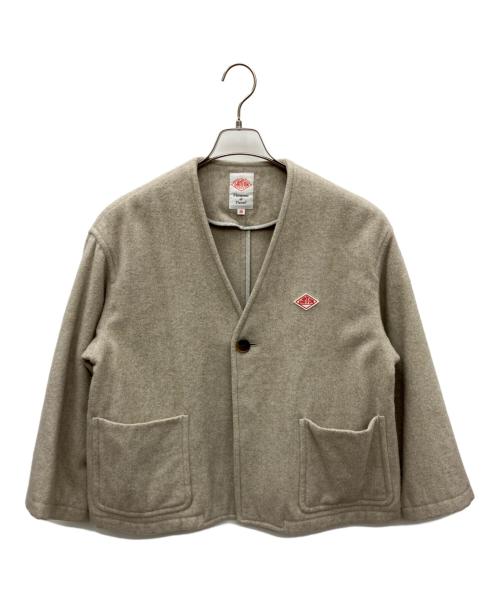 DANTON（ダントン）DANTON (ダントン) ウールパイル Vネックジャケット ベージュ サイズ:36の古着・服飾アイテム