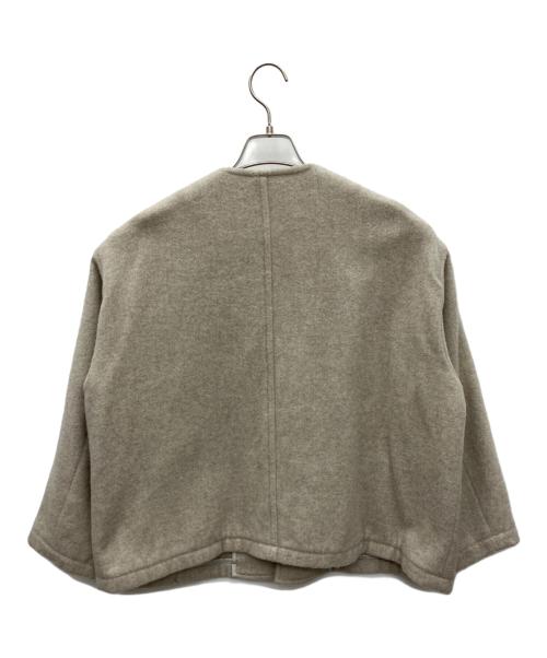 DANTON（ダントン）DANTON (ダントン) ウールパイル Vネックジャケット ベージュ サイズ:36の古着・服飾アイテム