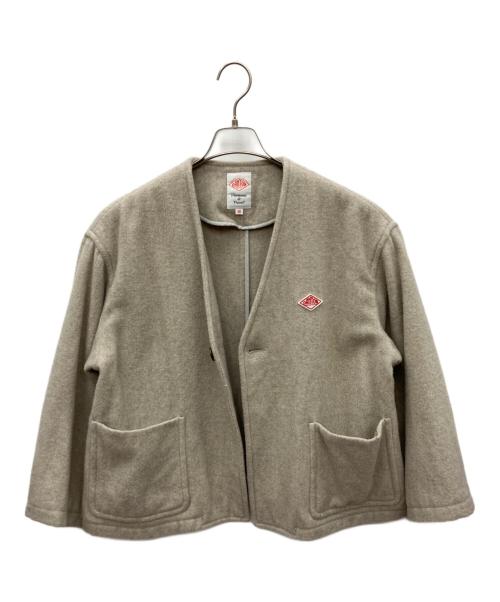 DANTON（ダントン）DANTON (ダントン) ウールパイル Vネックジャケット ベージュ サイズ:36の古着・服飾アイテム