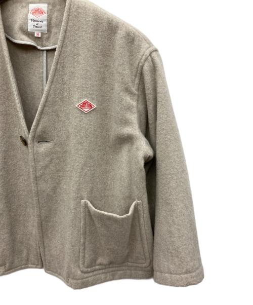 DANTON（ダントン）DANTON (ダントン) ウールパイル Vネックジャケット ベージュ サイズ:36の古着・服飾アイテム