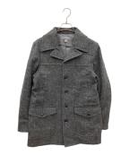 Eddie Bauer×Harris Tweedエディーバウアー×ハリスツイード）の古着「ウールツイードコート」｜グレー