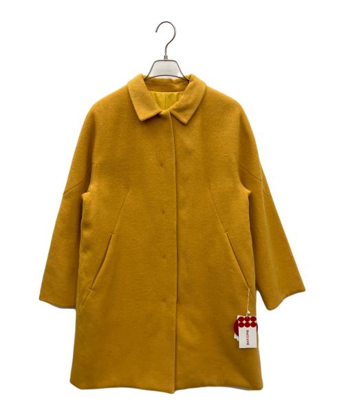 DoCLASSE（ドゥクラッセ）DoCLASSE (ドゥクラッセ) カシミヤ混ウールコート イエロー サイズ:L 未使用品の古着・服飾アイテム