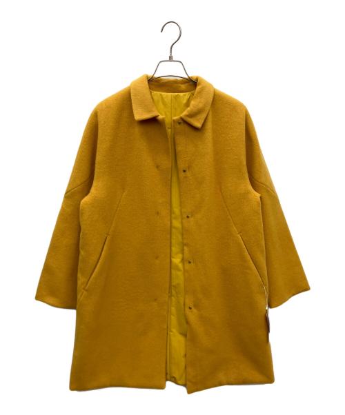 DoCLASSE（ドゥクラッセ）DoCLASSE (ドゥクラッセ) カシミヤ混ウールコート イエロー サイズ:L 未使用品の古着・服飾アイテム