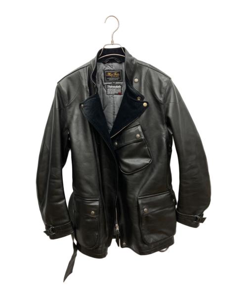 Max Fritz（マックスフリッツ）Max Fritz (マックスフリッツ) クラシックダブルジャケット ブラック サイズ:48の古着・服飾アイテム