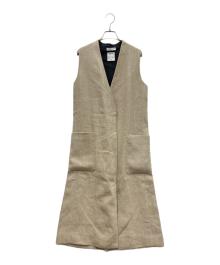 MADISON BLUE（マディソンブルー）の古着「ロングジレ」｜ベージュ