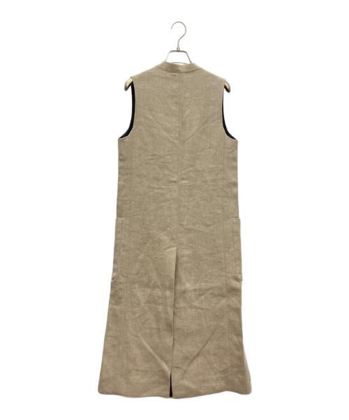 MADISON BLUE（マディソンブルー）MADISON BLUE (マディソンブルー) ロングジレ ベージュ サイズ:SIZE XSの古着・服飾アイテム