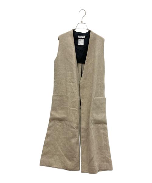 MADISON BLUE（マディソンブルー）MADISON BLUE (マディソンブルー) ロングジレ ベージュ サイズ:SIZE XSの古着・服飾アイテム