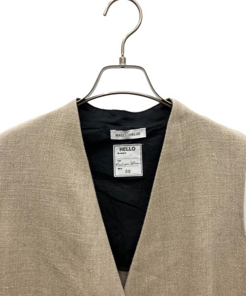 MADISON BLUE（マディソンブルー）MADISON BLUE (マディソンブルー) ロングジレ ベージュ サイズ:SIZE XSの古着・服飾アイテム