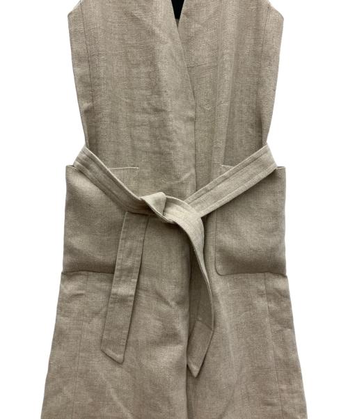 MADISON BLUE（マディソンブルー）MADISON BLUE (マディソンブルー) ロングジレ ベージュ サイズ:SIZE XSの古着・服飾アイテム