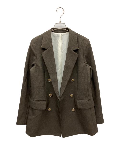 Noble（ノーブル）Noble (ノーブル) ブレザー ブラウン サイズ:38の古着・服飾アイテム