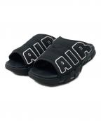 NIKEナイキ）の古着「AIR MORE UPTEMPO SLIDE」｜ブラック