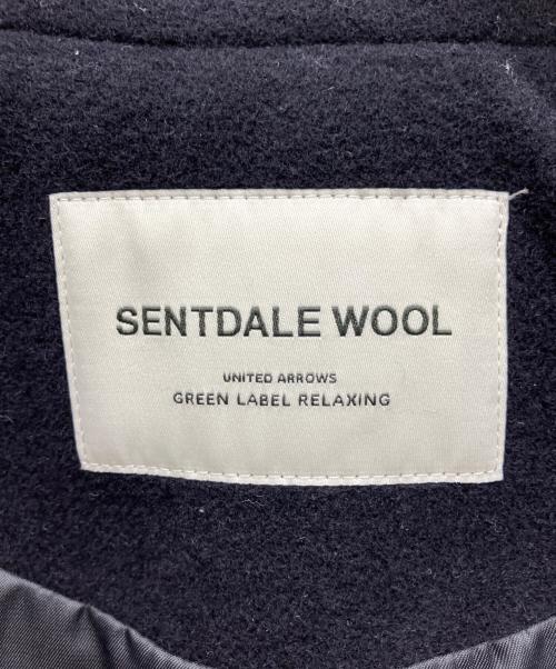 U.A. GreenLabelRelaxing（ユナイテッドアローズグリーンレーベル リラクシング）U.A. GreenLabelRelaxing (ユナイテッドアローズグリーンレーベル リラクシング) ウールスタンドカラーロングコート ネイビー サイズ:38の古着・服飾アイテム