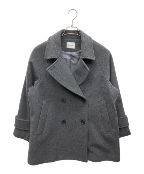 URBAN RESEARCH（アーバンリサーチ）URBAN RESEARCH (アーバンリサーチ) スーパー100メルトンPコート グレー サイズ:Freeの古着・服飾アイテム