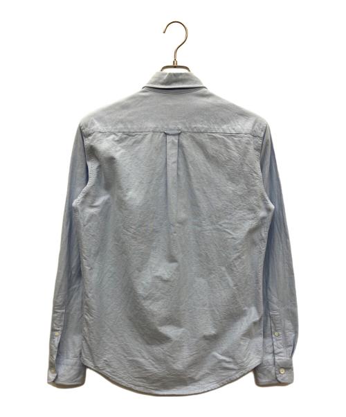 maison kitsune（メゾンキツネ）MAISON KITSUNE (メゾンキツネ) 長袖シャツ ブルー サイズ:SIZE 38の古着・服飾アイテム