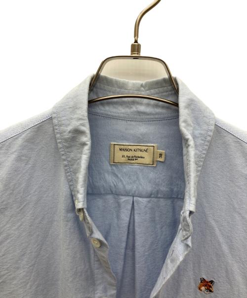 maison kitsune（メゾンキツネ）MAISON KITSUNE (メゾンキツネ) 長袖シャツ ブルー サイズ:SIZE 38の古着・服飾アイテム