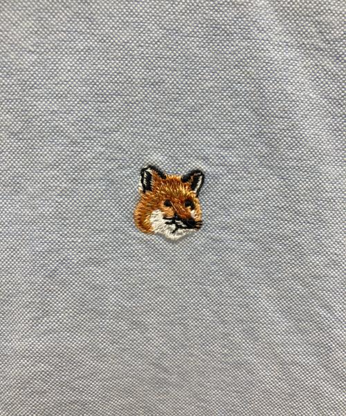 maison kitsune（メゾンキツネ）MAISON KITSUNE (メゾンキツネ) 長袖シャツ ブルー サイズ:SIZE 38の古着・服飾アイテム