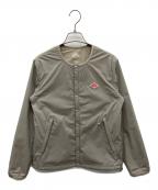 DANTONダントン）の古着「中綿ノーカラージャケット」｜ベージュ