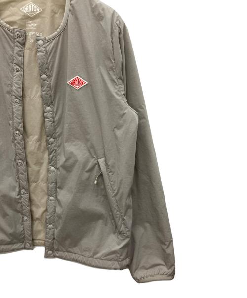 DANTON（ダントン）DANTON (ダントン) 中綿ノーカラージャケット ベージュ サイズ:36の古着・服飾アイテム