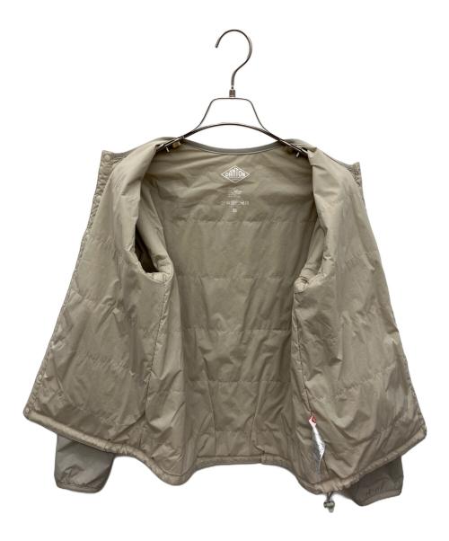 DANTON（ダントン）DANTON (ダントン) 中綿ノーカラージャケット ベージュ サイズ:36の古着・服飾アイテム