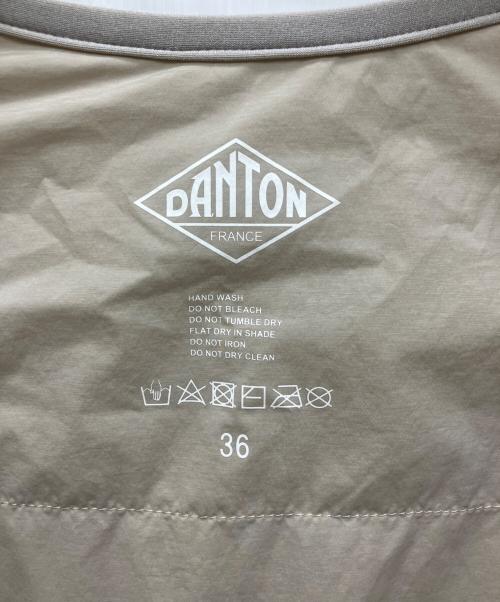 DANTON（ダントン）DANTON (ダントン) 中綿ノーカラージャケット ベージュ サイズ:36の古着・服飾アイテム