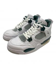 NIKE（ナイキ）の古着「GS Air Jordan 4 Retro」｜ホワイト×グリーン