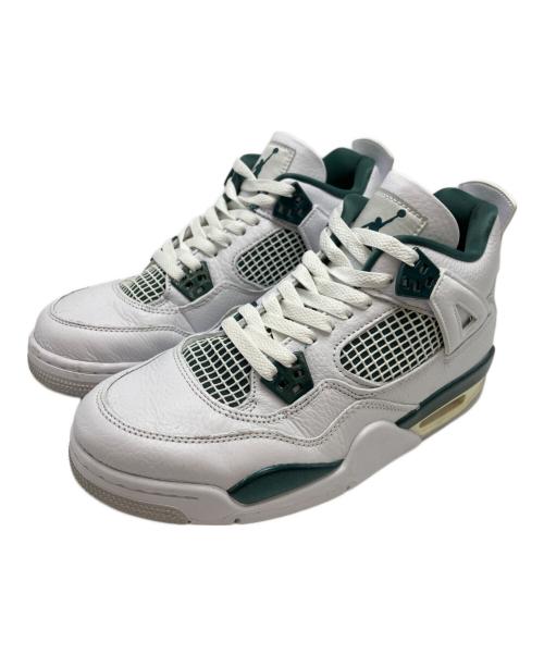 NIKE（ナイキ）NIKE (ナイキ) GS Air Jordan 4 Retro ホワイト×グリーン サイズ:25cmの古着・服飾アイテム
