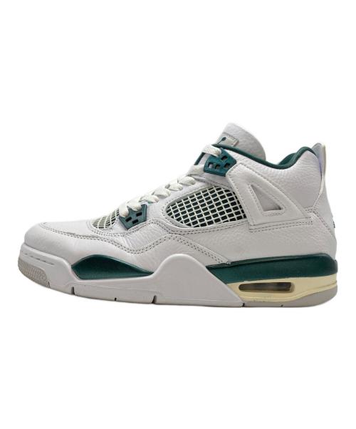 NIKE（ナイキ）NIKE (ナイキ) GS Air Jordan 4 Retro ホワイト×グリーン サイズ:25cmの古着・服飾アイテム