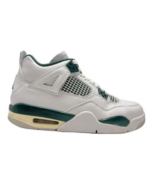 NIKE（ナイキ）NIKE (ナイキ) GS Air Jordan 4 Retro ホワイト×グリーン サイズ:25cmの古着・服飾アイテム